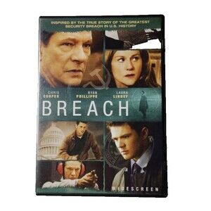 Breach DVD Movie 2007 Spy Thriller Suspense PG 13 Chris Copper Laura Linney